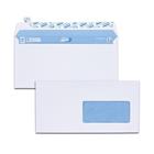 Witte envelop 90 g/m² met venster 45x100 mm - Doos van 200